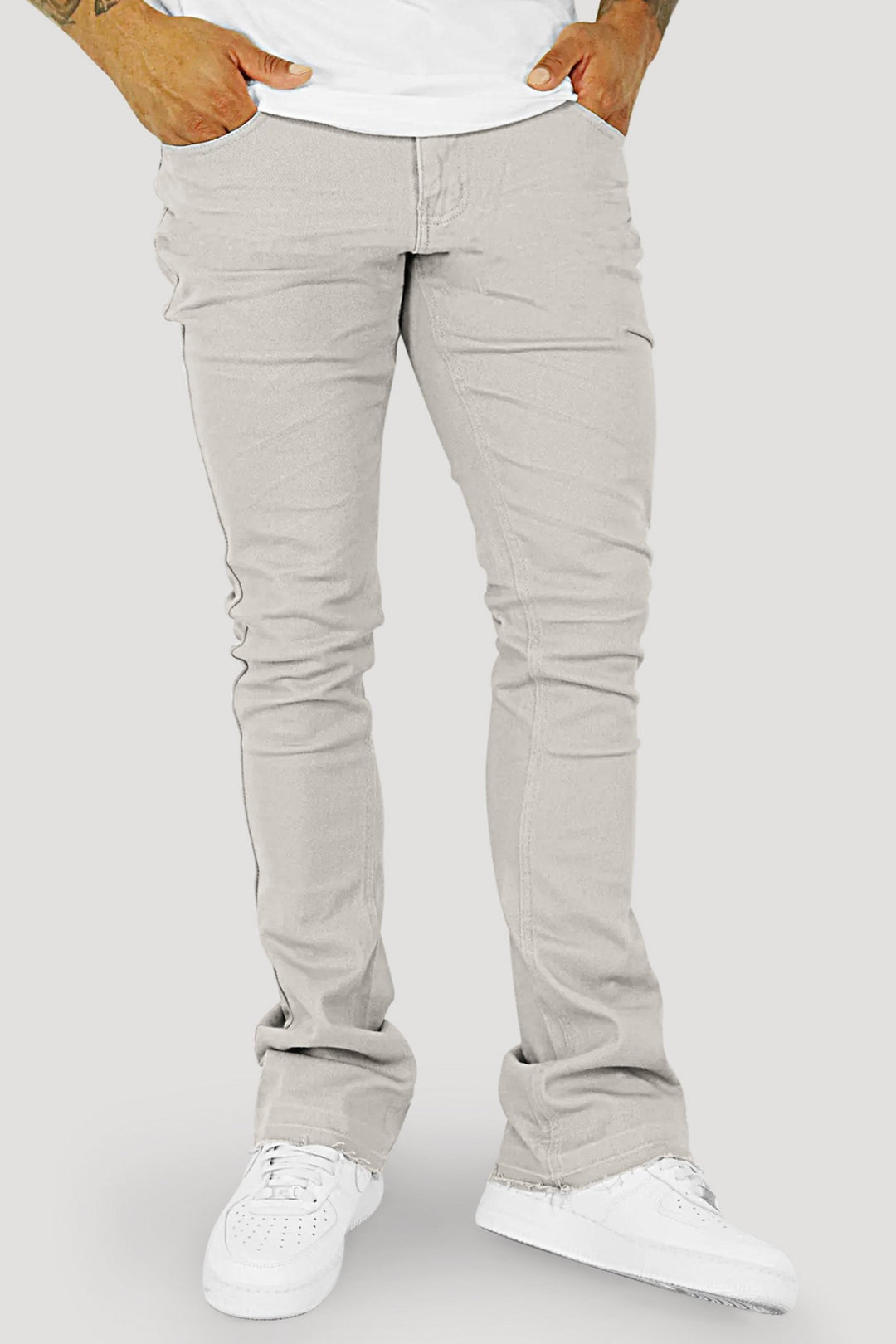 Vortex Stacked Denim (Grey) - Zamage