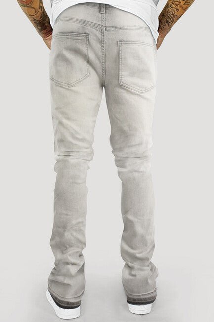Vortex Stacked Denim (Grey Bleach Wash) - Zamage