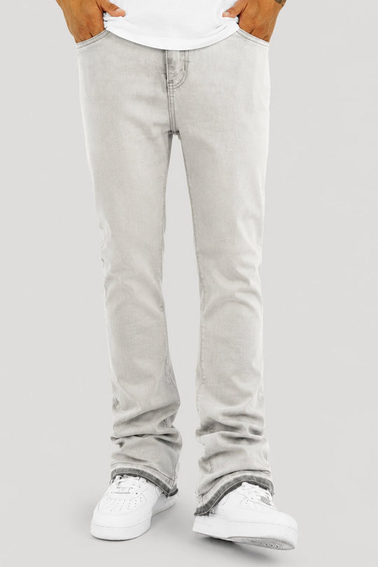 Vortex Stacked Denim (Grey Bleach Wash) - Zamage