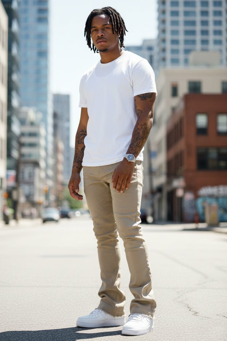 Vortex Stacked Denim (Khaki) - Zamage