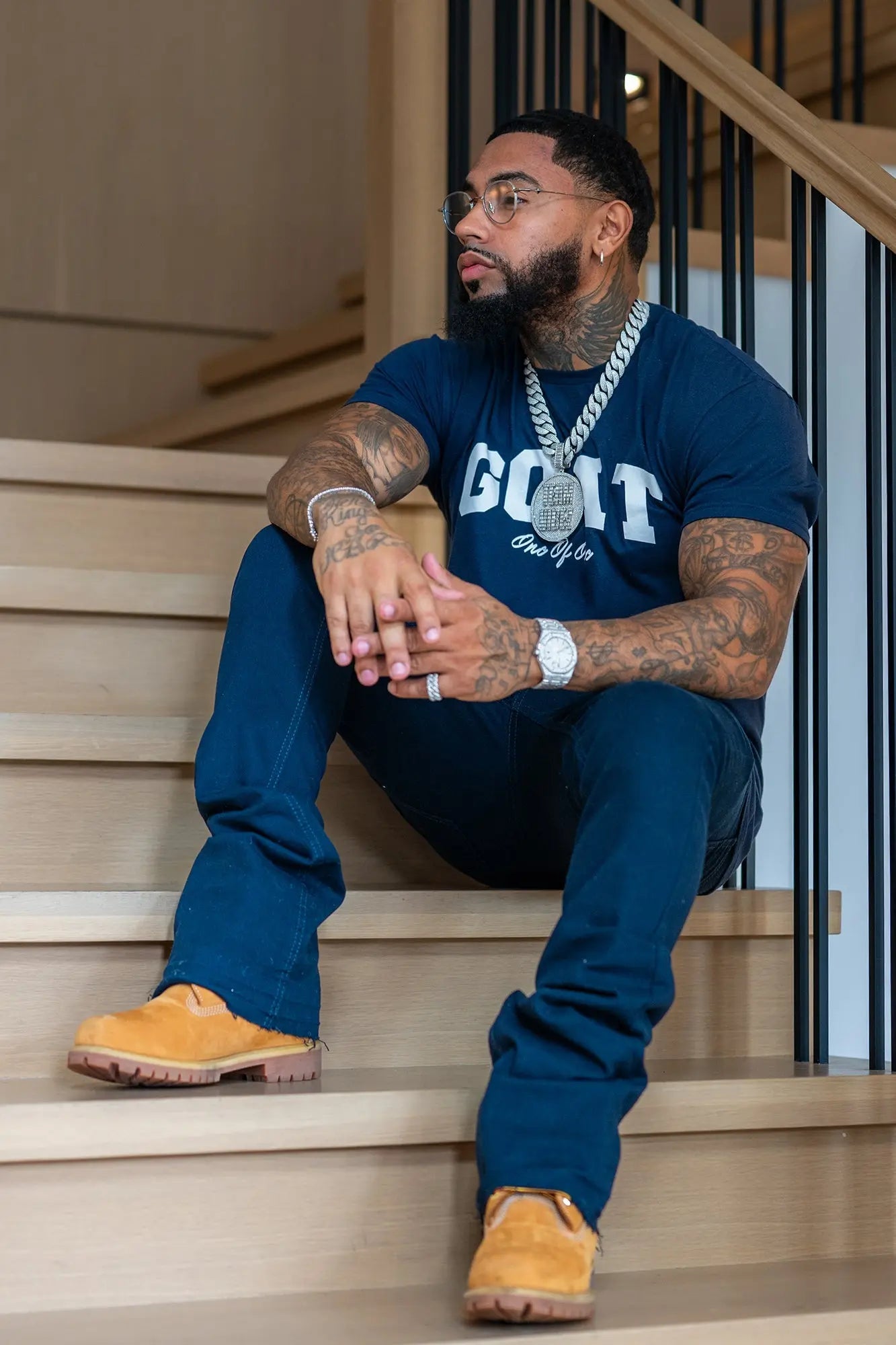Vortex Stacked Denim (Navy) - Zamage
