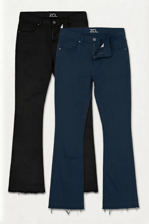 Vortex Stacked Denim Navy & Black (Bundle) - Zamage