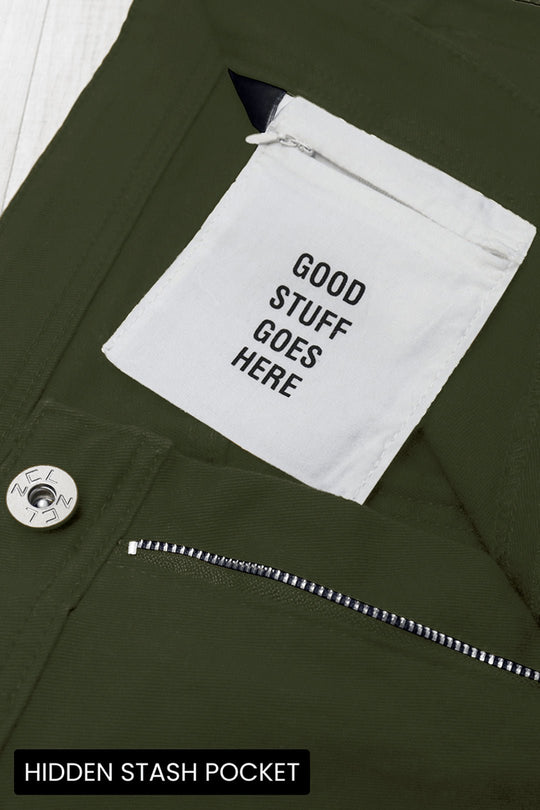 Vortex Stacked Denim (Olive) - Zamage