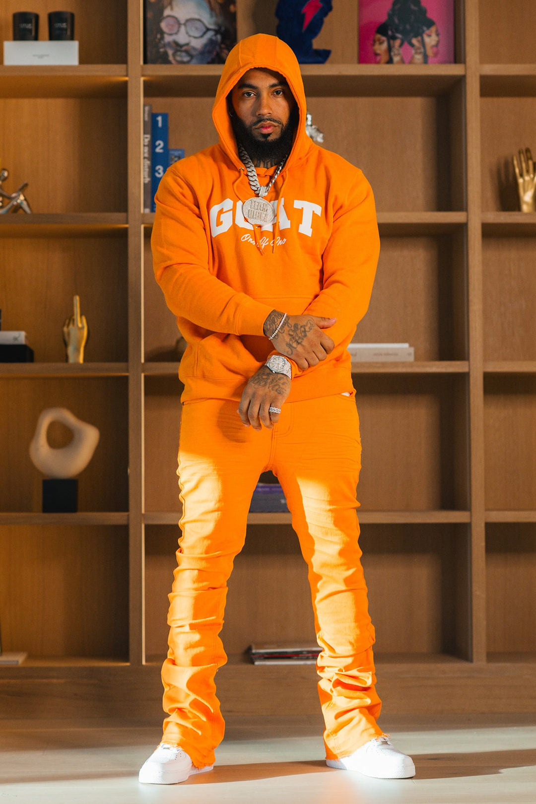 Vortex Stacked Denim (Orange) - Zamage