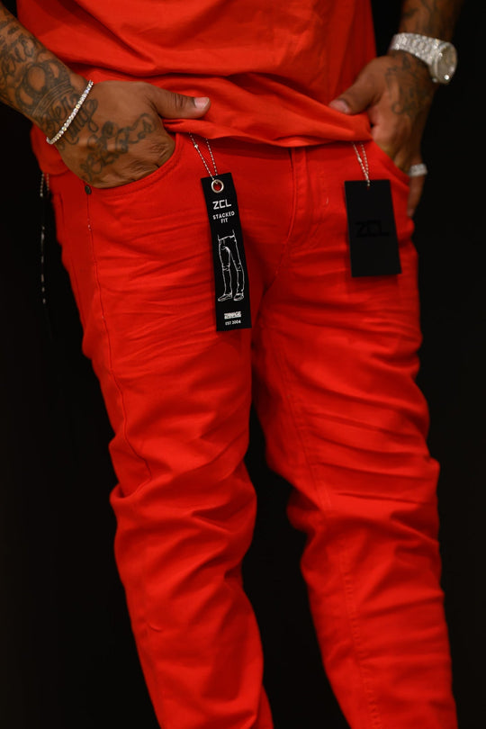 Vortex Stacked Denim Orange & Red (Bundle) - Zamage