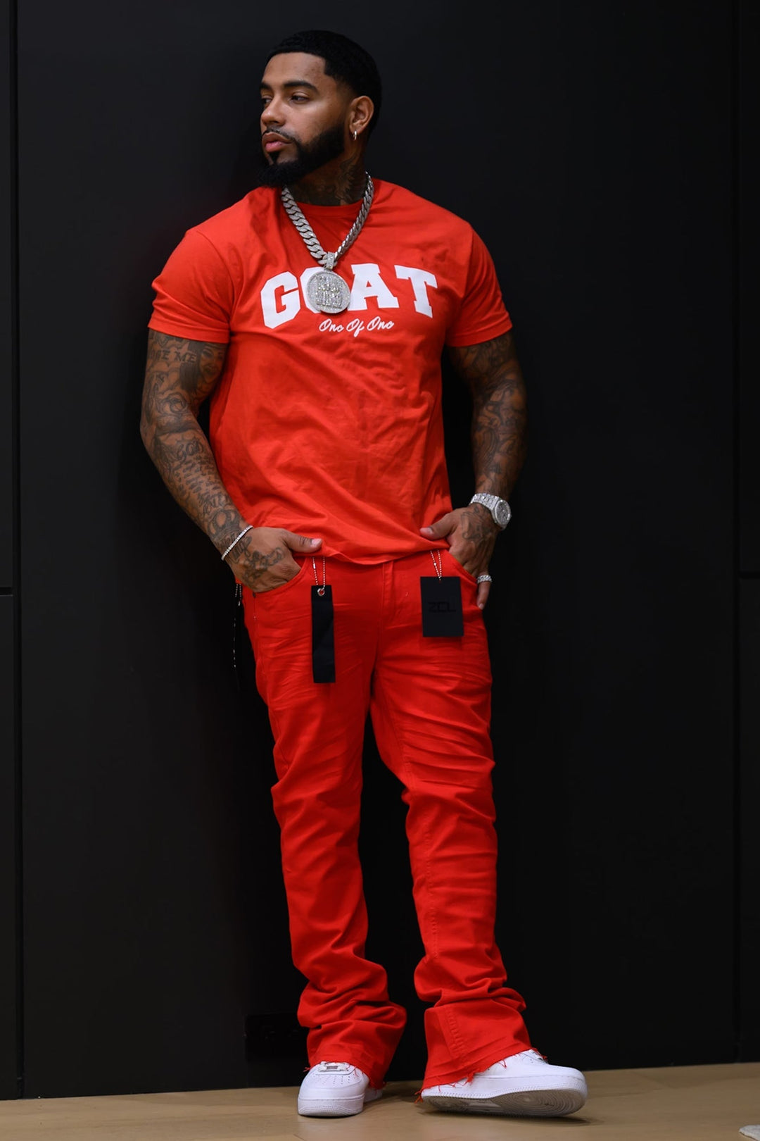 Vortex Stacked Denim Orange &amp; Red (Bundle) - Zamage