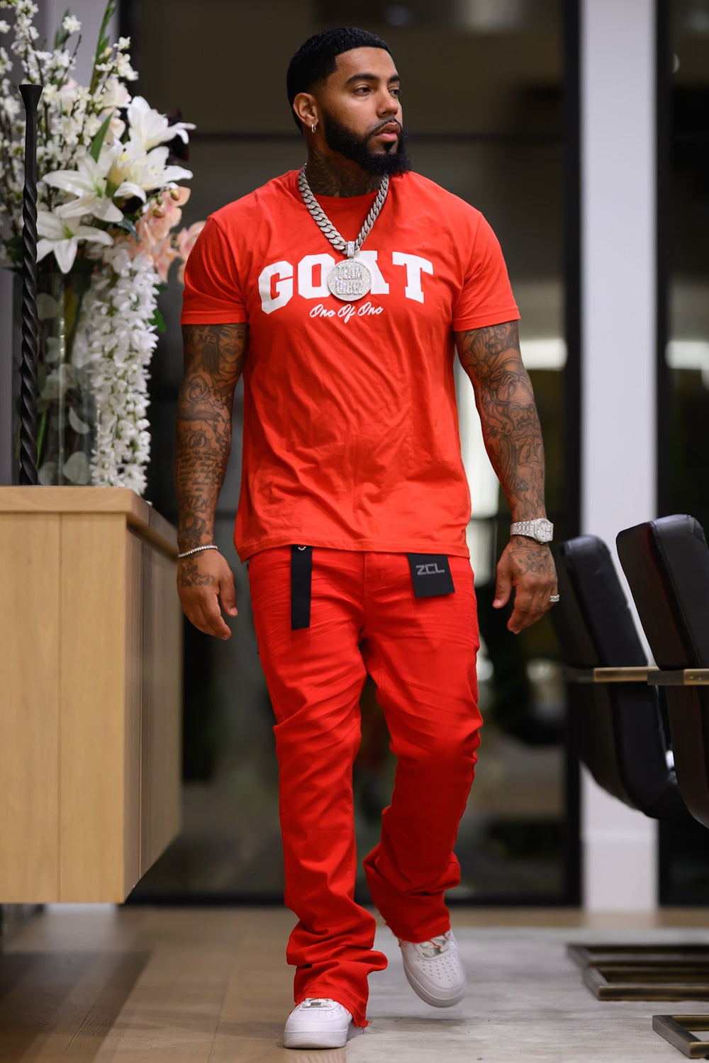 Vortex Stacked Denim (Red) - Zamage