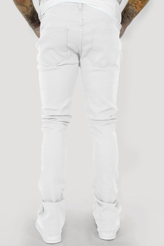 Vortex Stacked Denim (White) - Zamage