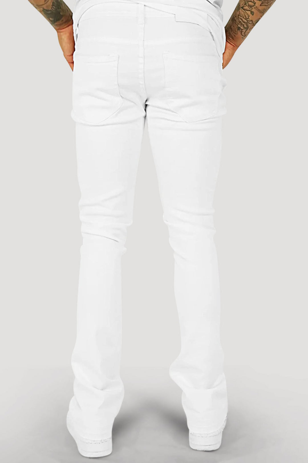 Vortex Stacked Denim (White) - Zamage