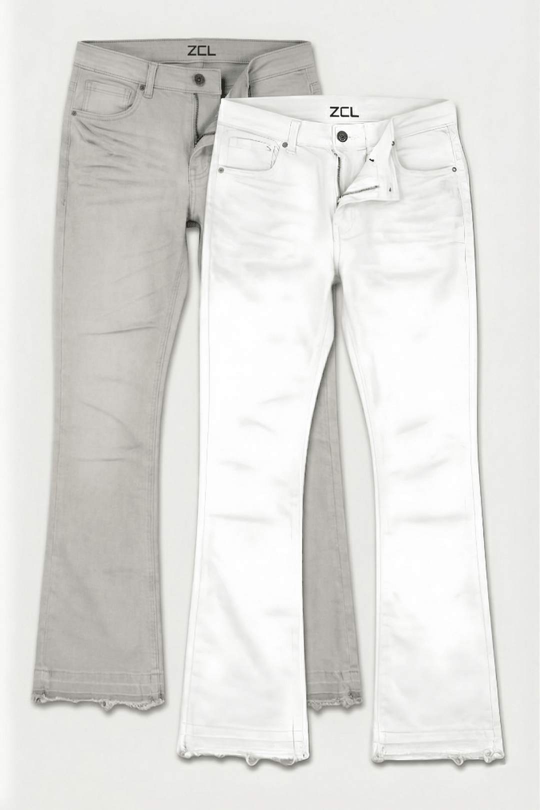 Vortex Stacked Denim White & Grey (Bundle) - Zamage