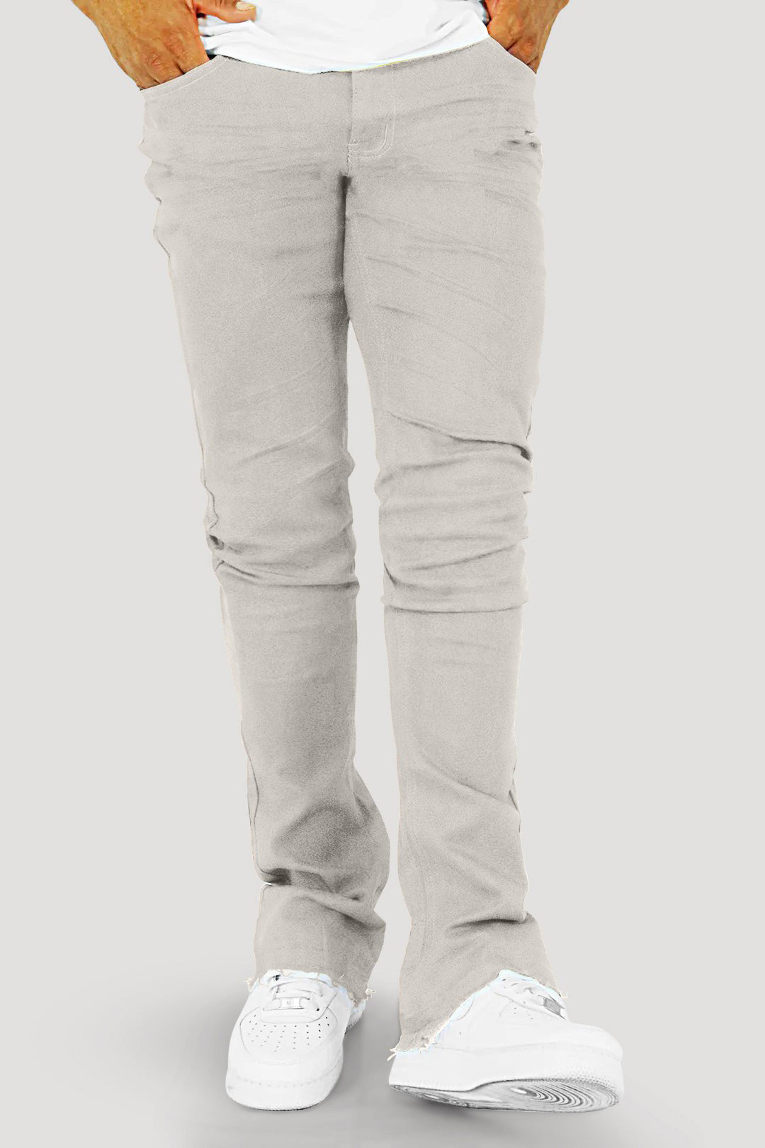 Vortex Stacked Denim White &amp; Grey (Bundle) - Zamage
