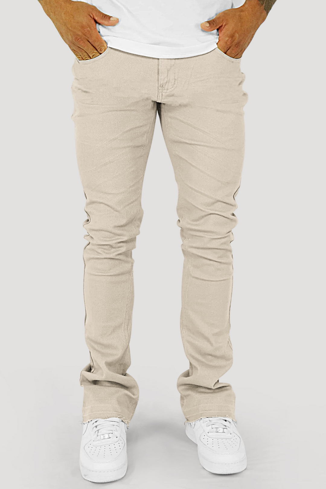 Vortex Stacked Denim (Tan Grey)