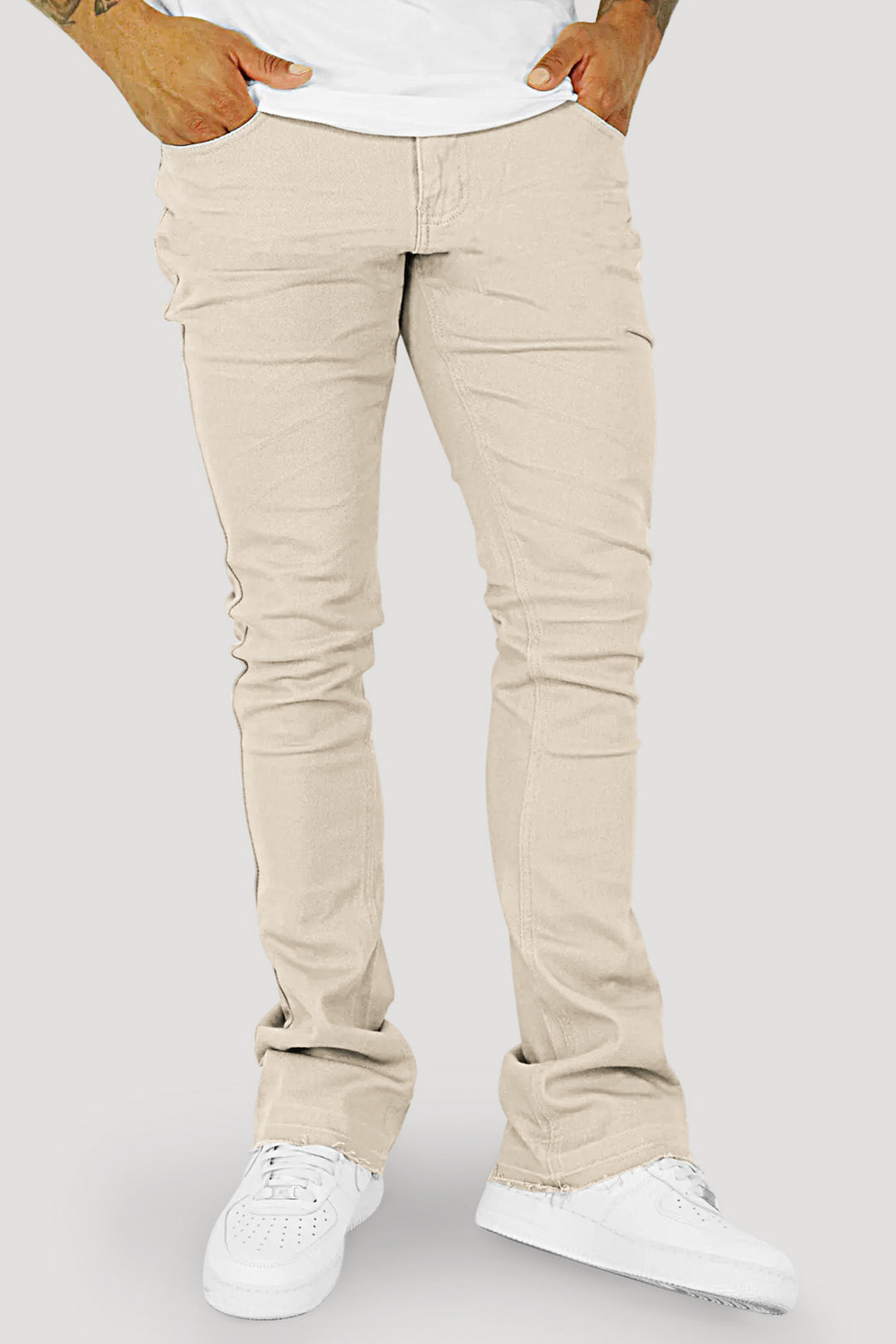 Vortex Stacked Denim (Tan Grey)