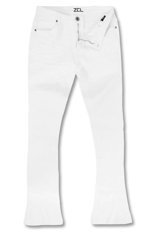 Vortex Stacked Denim (White) - Zamage