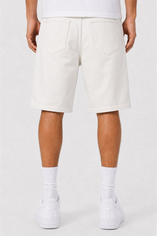 Torn Revival Shorts (White) (M7615T)