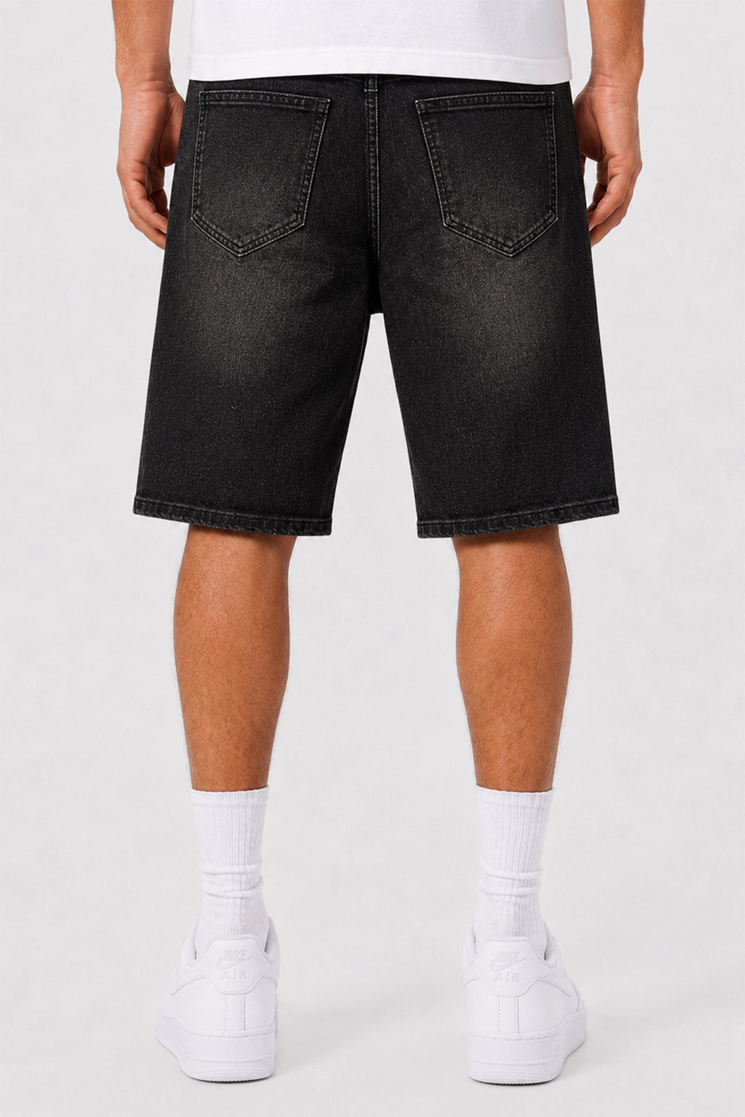 Recrafted Black Shorts (Black Wash) (M7617D)