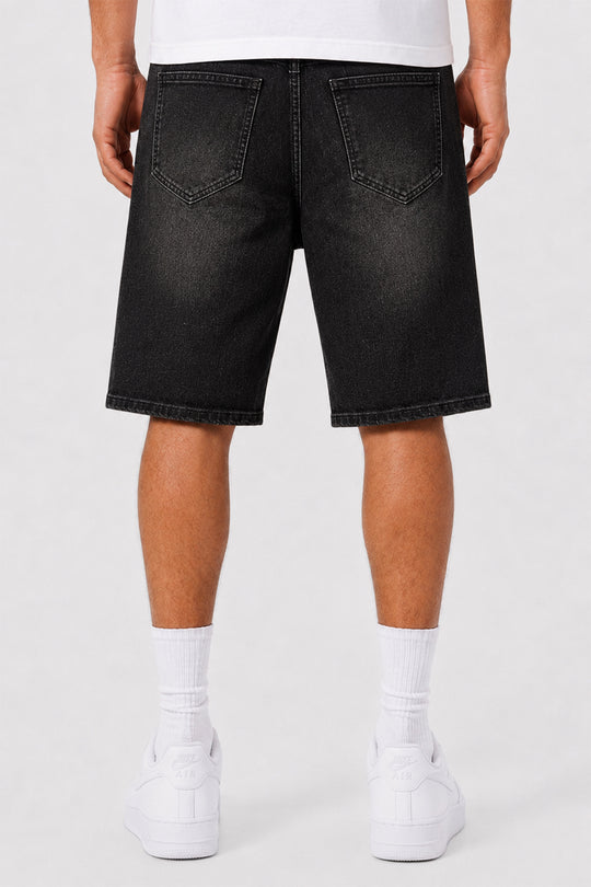Recrafted Black Shorts (Black Wash) (M7617D)
