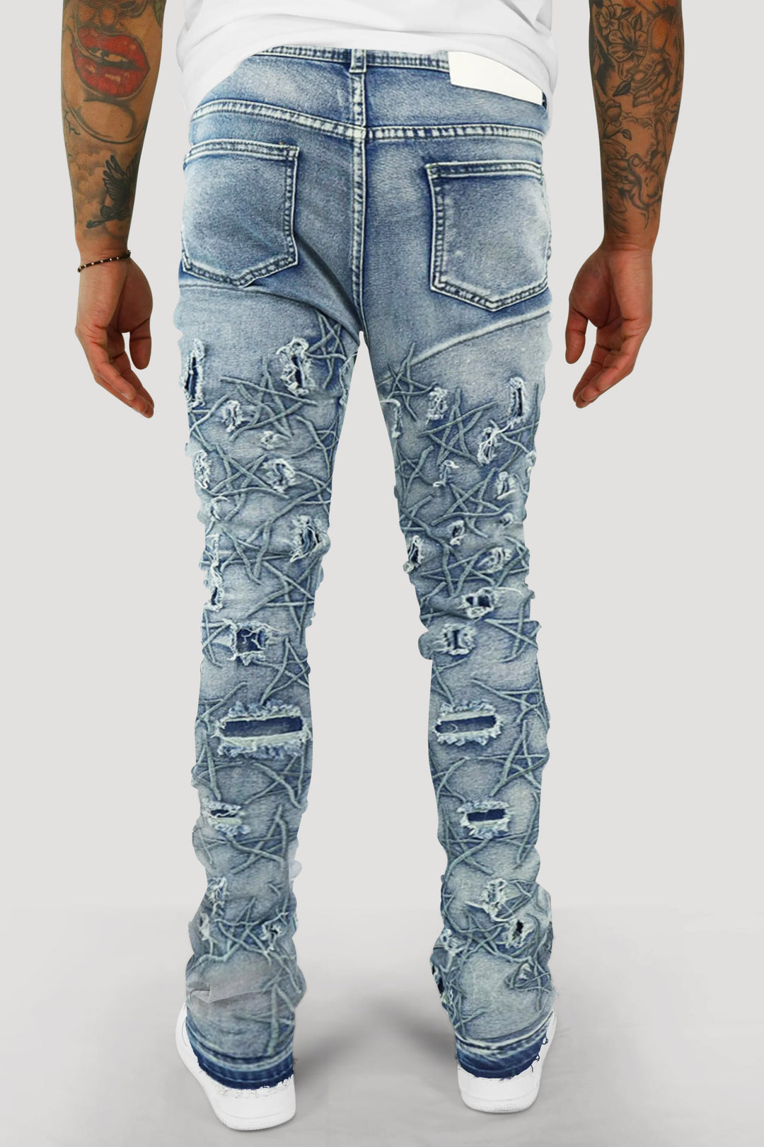 Stars On The Stacked Denim (Blue Wash)