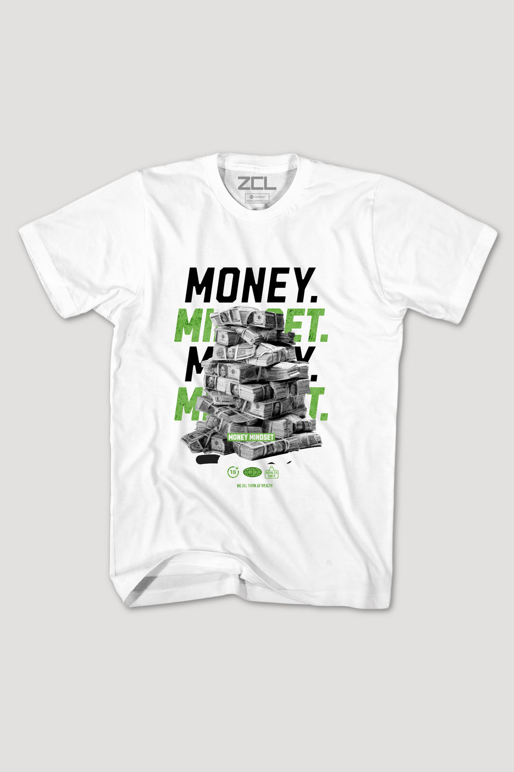 Money Mindset Tee (Multi Color Logo)