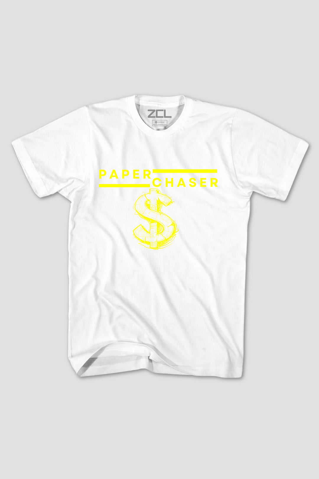 Paper Chaser Tee (Yellow Logo)