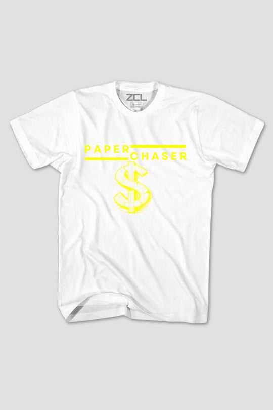 Paper Chaser Tee (Yellow Logo)