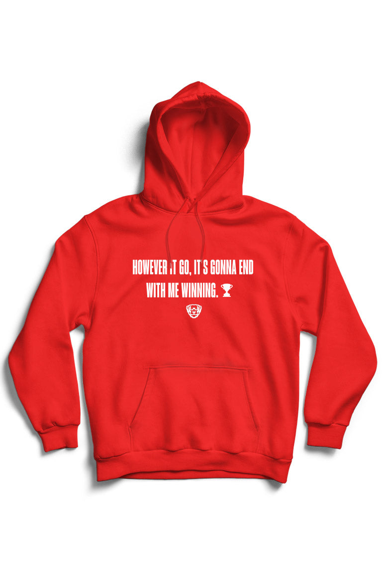 Winnende hoodie (wit logo)