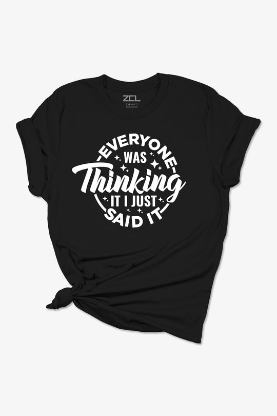 I Just Said It Dames T-shirt (Wit Logo)