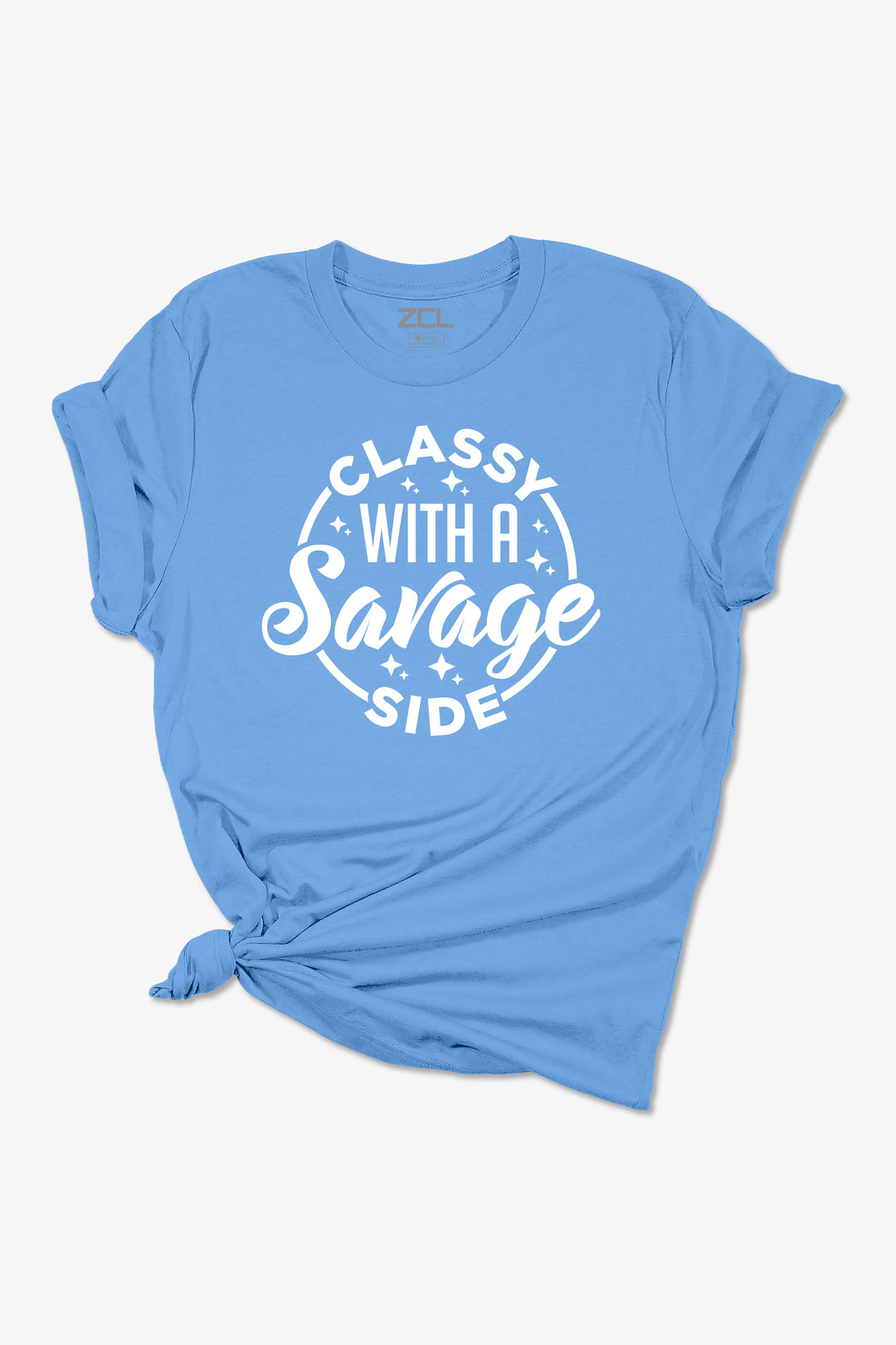 Classy With A Savage Side Dames T-shirt (Wit Logo)