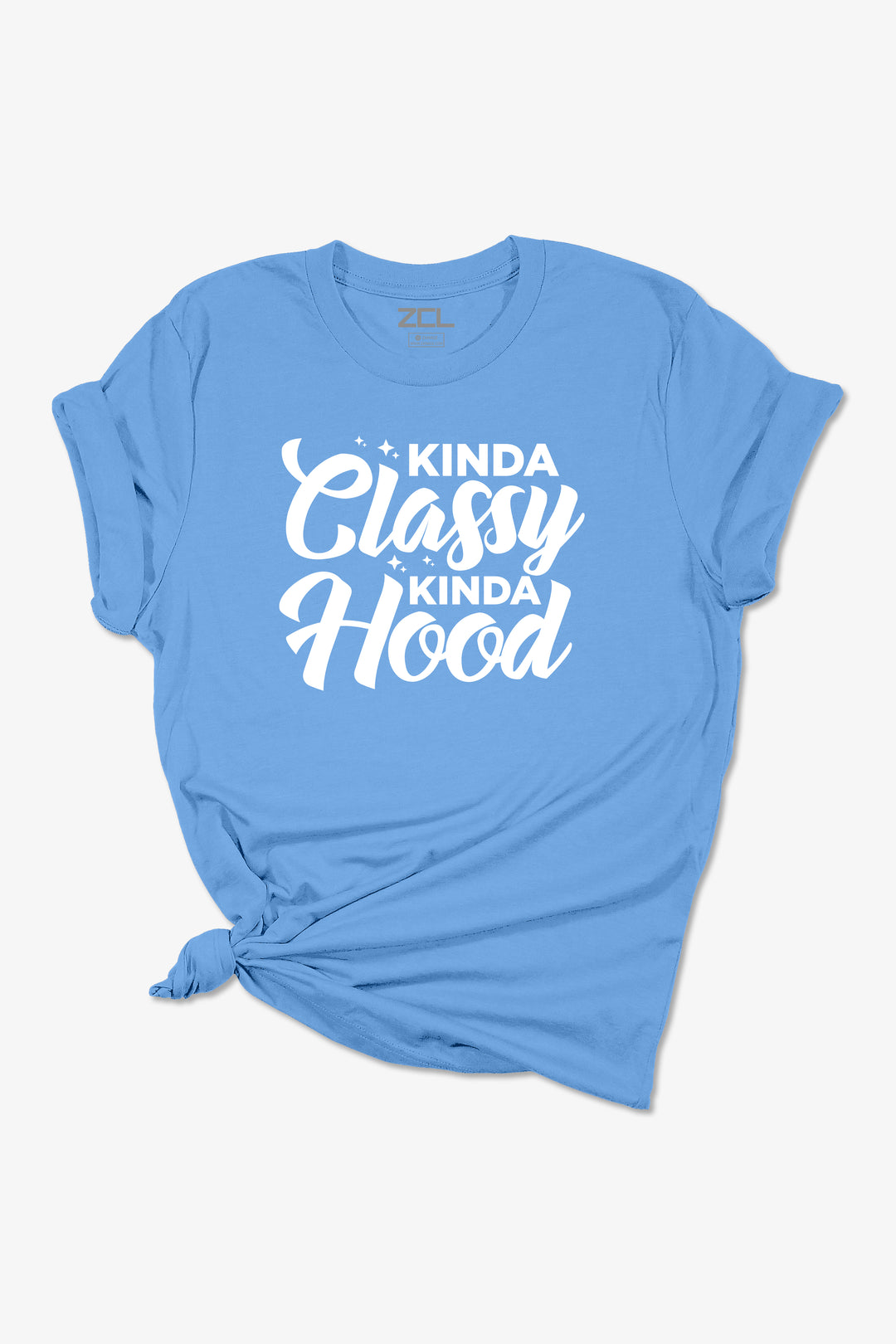 Kinda Classy Kinda Hood Dames T-shirt (Wit Logo)