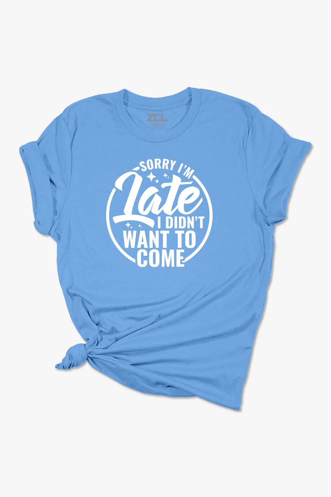 Sorry I'm Late Dames T-shirt (Wit Logo)