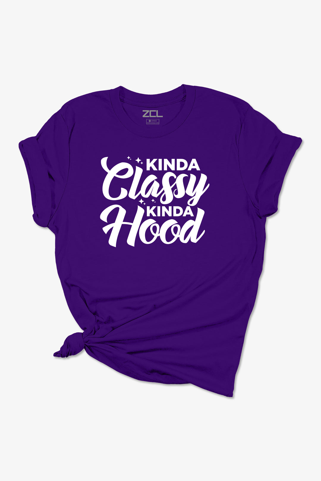 Kinda Classy Kinda Hood Women's Tee (White Logo)