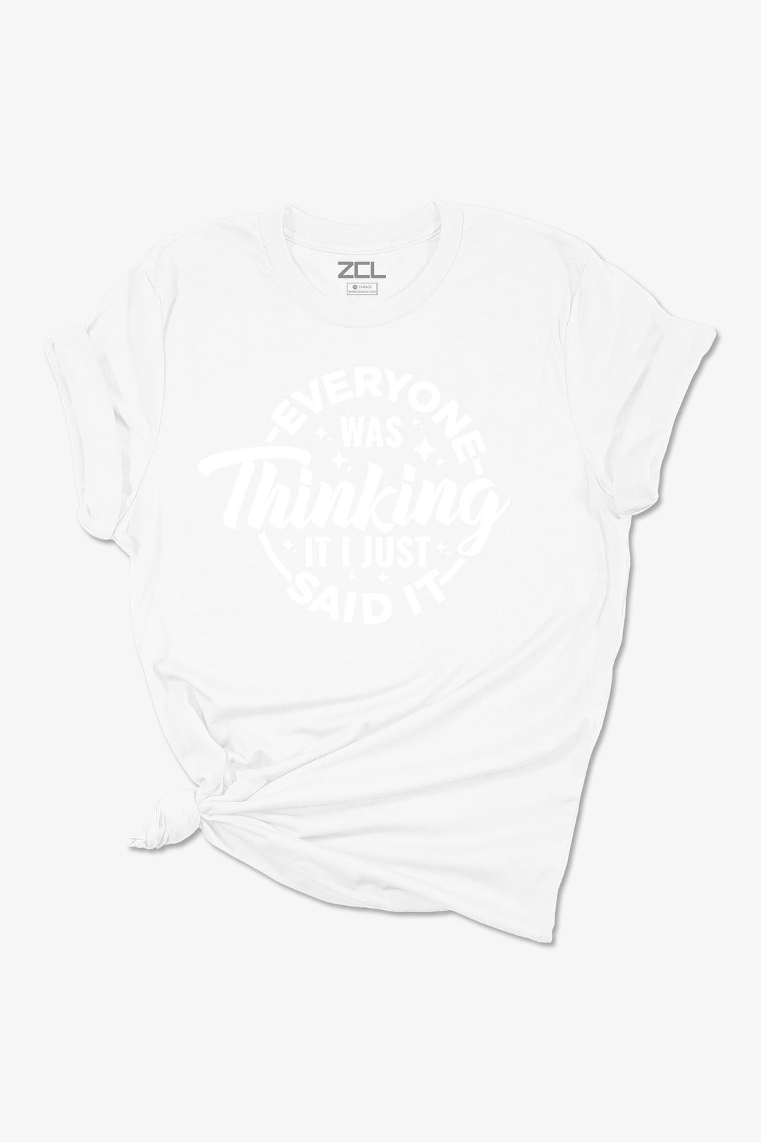 I Just Said It Dames T-shirt (Wit Logo)