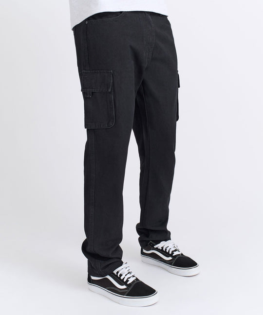 Work Cargo Denim (Jet Black) (RSP-430) - Zamage