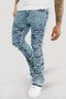 X'D Out Super Stacked Denim (Blue Acid Wash)