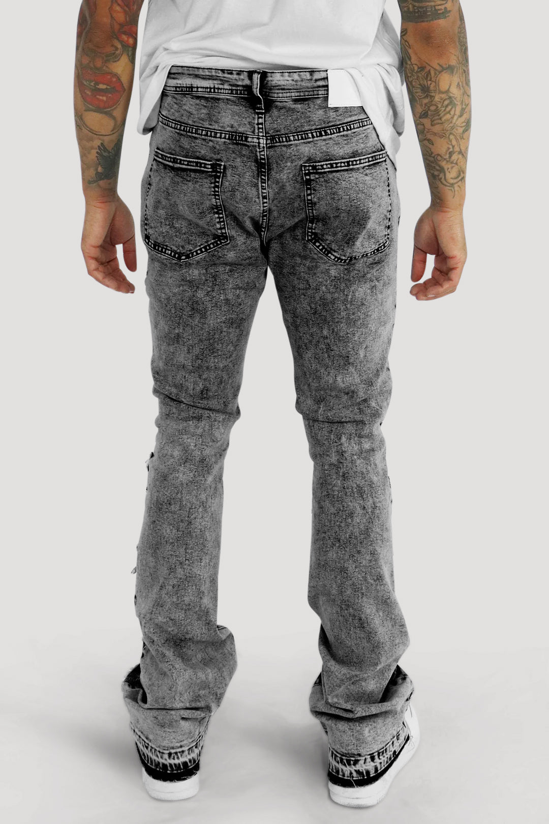 X'D Out Super Stacked Denim (Grey Wash)