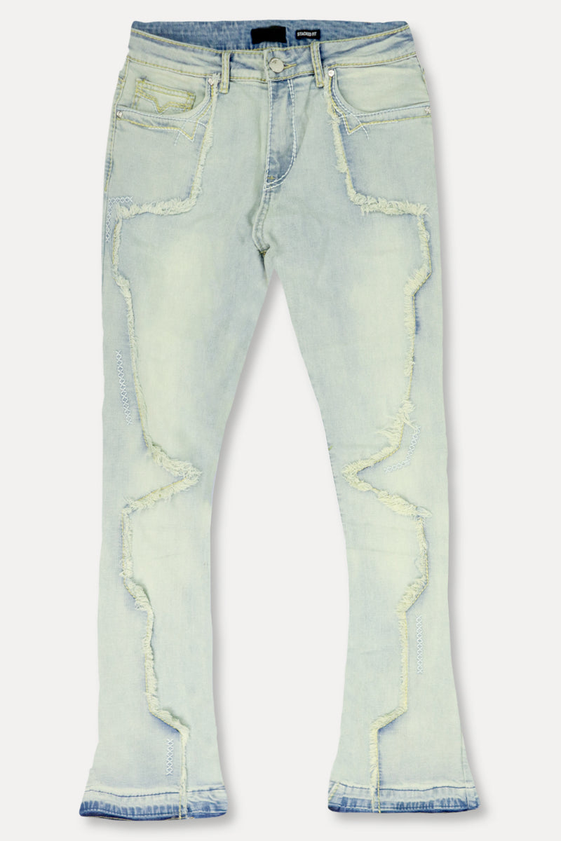 X'D Stitched Stacked Denim (Blue Wash) (M8265D)