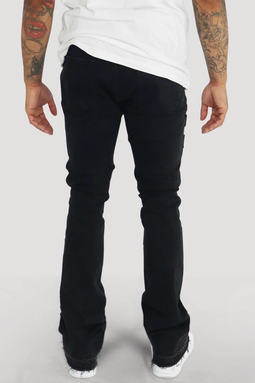 X'D Out Super Stacked Denim (Black Wash) - Zamage