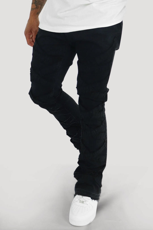 X'D Out Super Stacked Denim (Black Wash) - Zamage