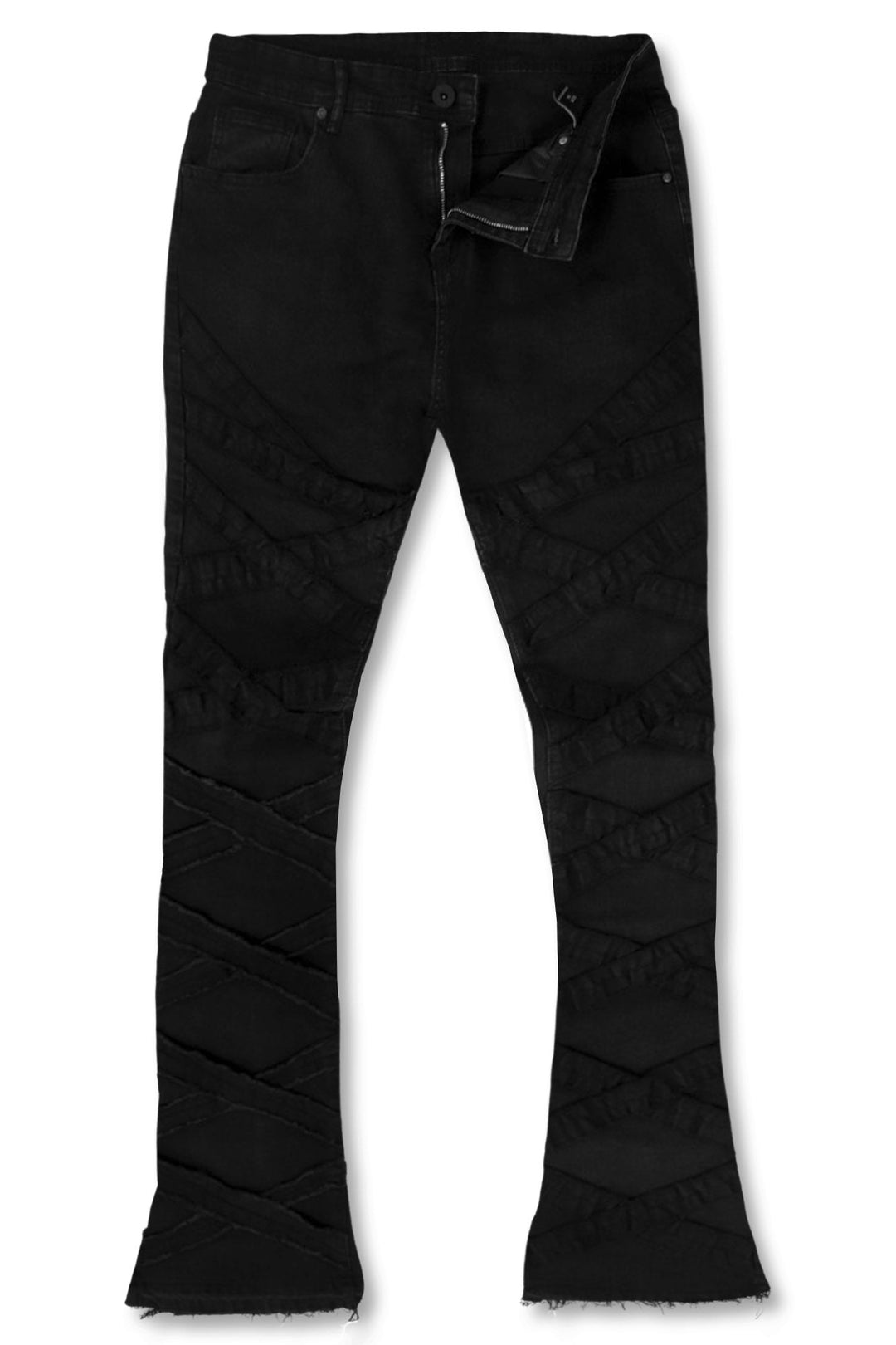 X'D Out Super Stacked Denim (Black Wash) - Zamage
