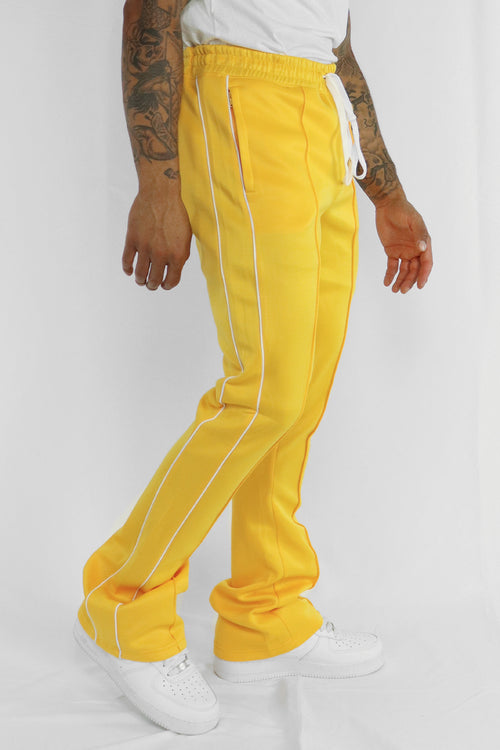 Stacked Track Pant (Gold) - Zamage