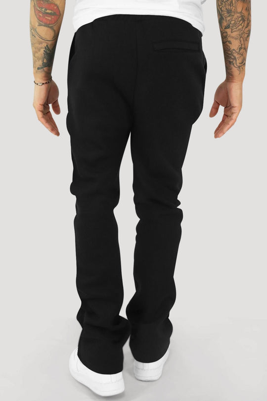 ZCL Elite Fleece Stacked Pant (Black) - Zamage