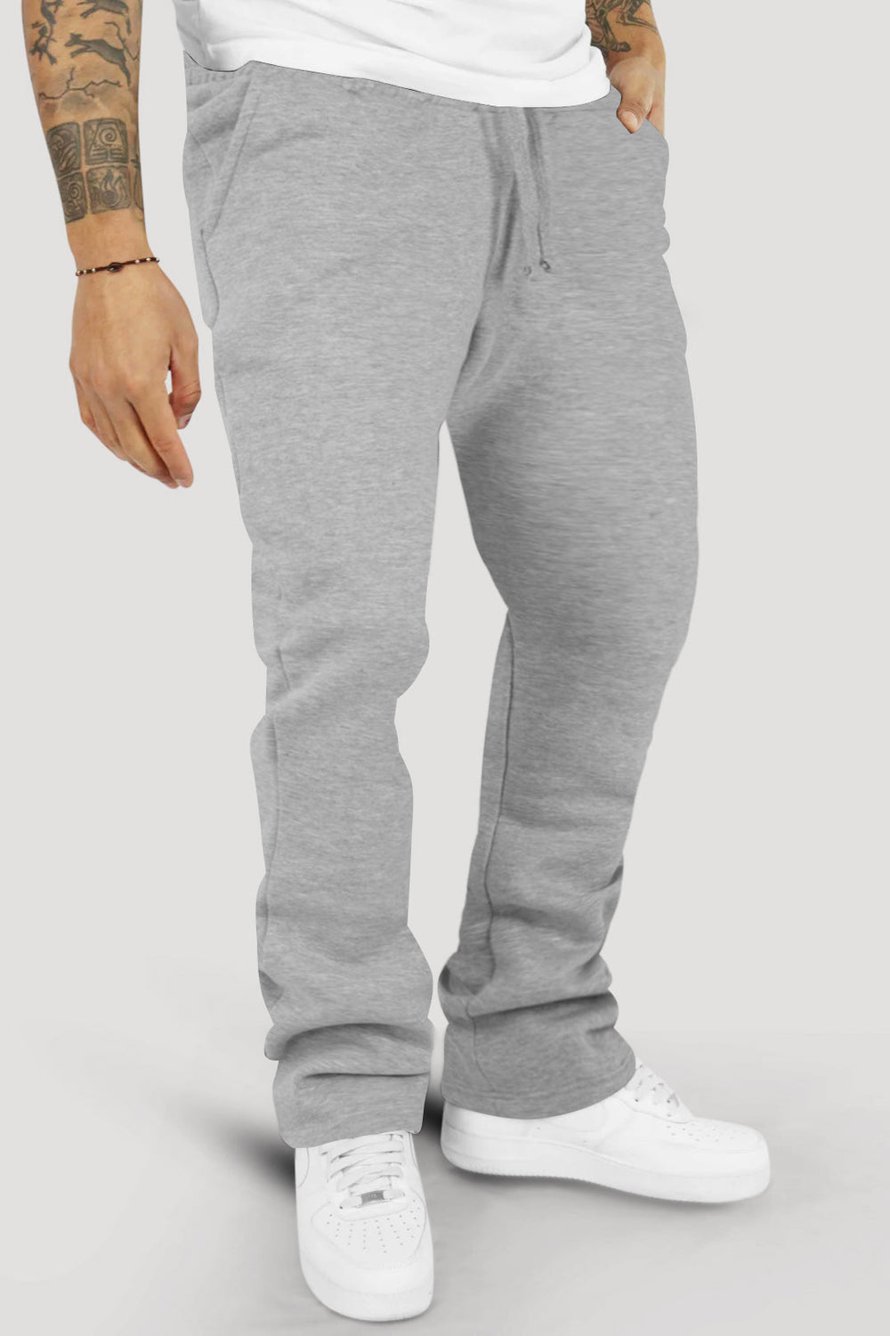 ZCL Elite Fleece Stacked Pant (Grey) - Zamage