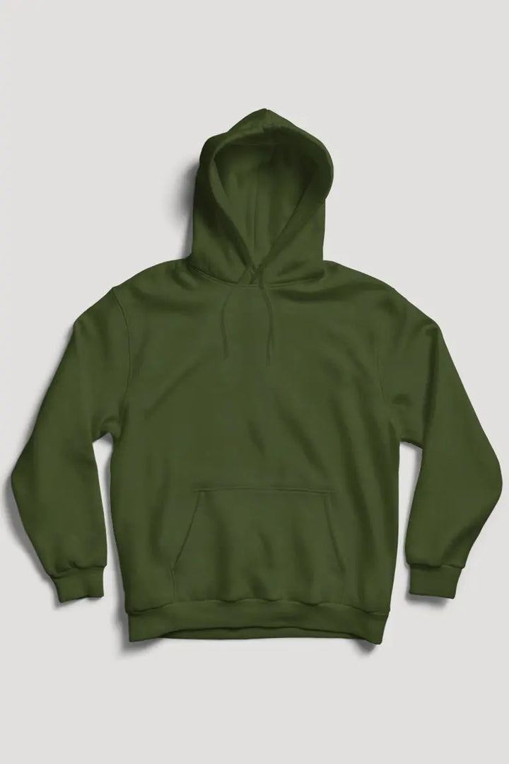 ZCL Essential Parker Hoodie (Solid Army Green) - Zamage