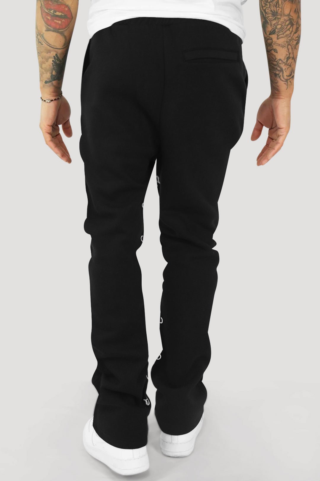 ZCL Loyalty Fleece Stacked Pant (Black) - Zamage