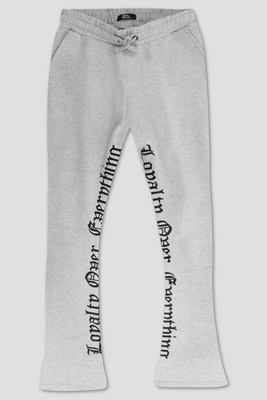 ZCL Loyalty Fleece Stacked Pant (Grey) - Zamage