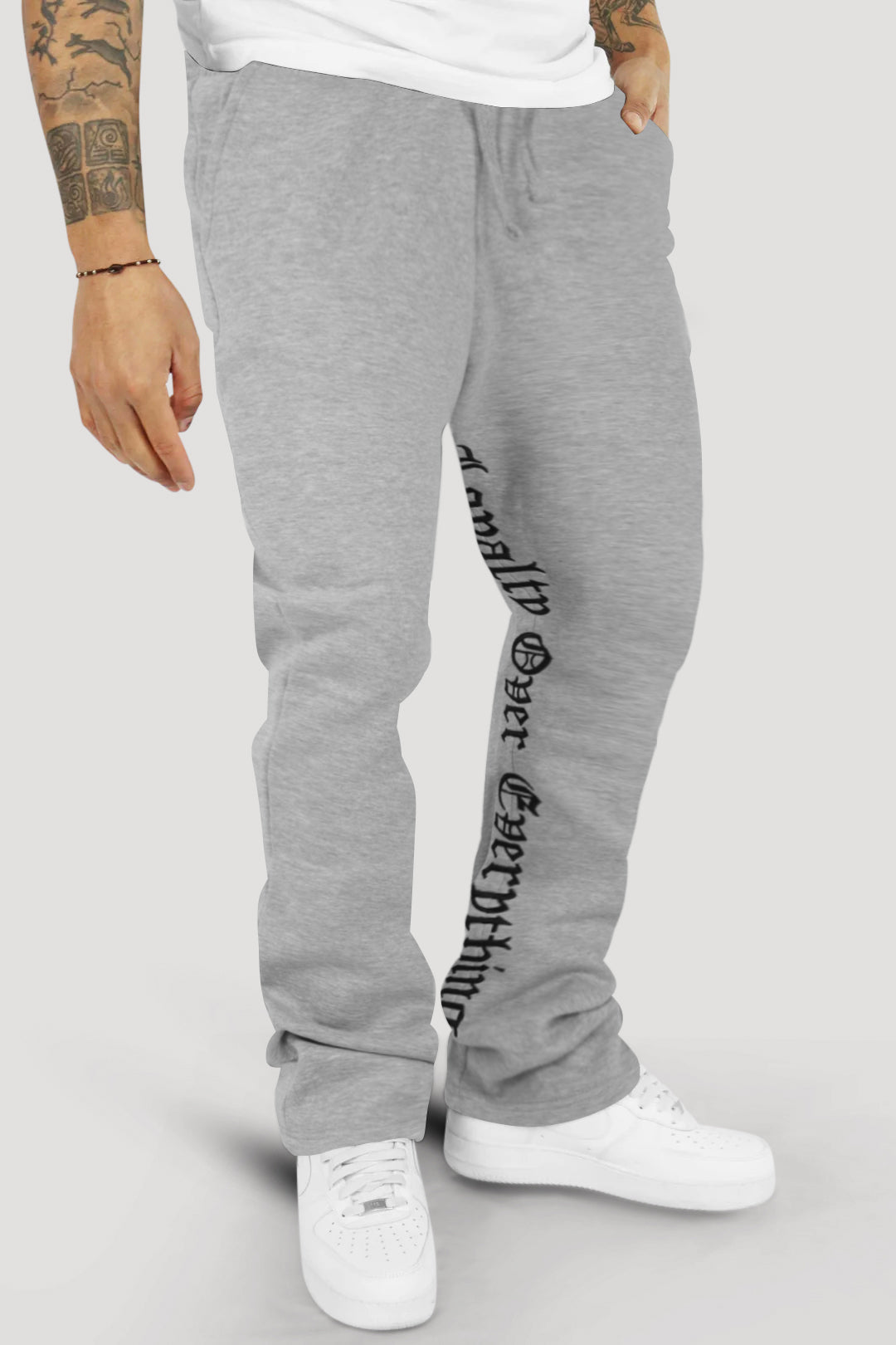 ZCL Loyalty Fleece Stacked Pant (Grey) - Zamage