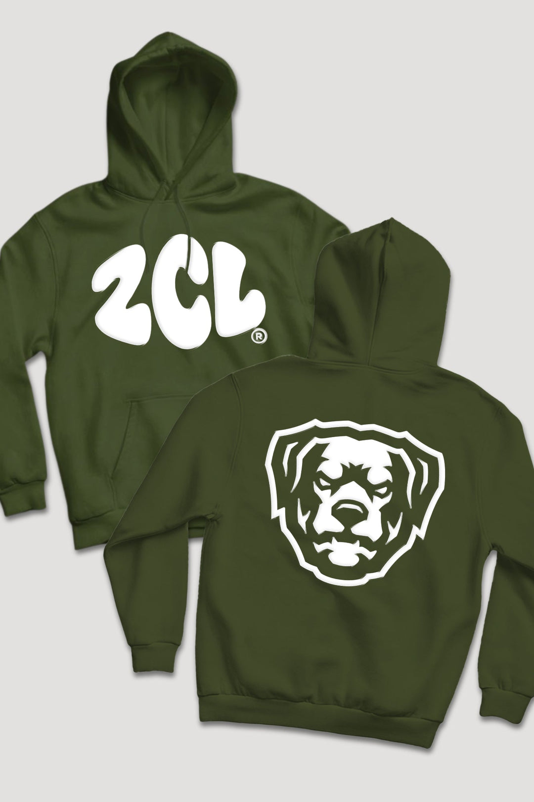 ZCL Puff Print HOV Hoodie (White Logo) - Zamage