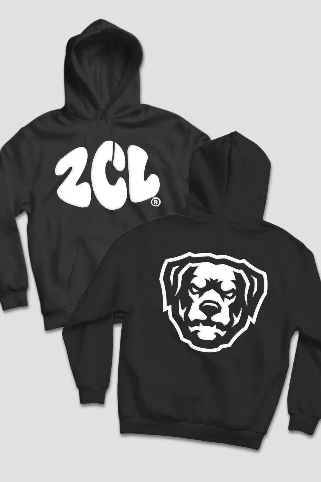 ZCL Puff Print HOV Hoodie (White Logo) - Zamage