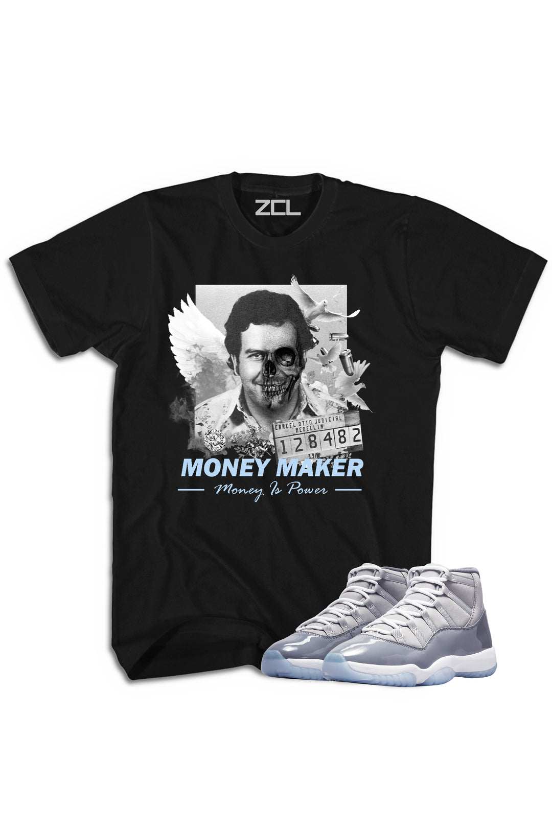Air Jordan 11 "Money Maker" Tee Cool Grey - Zamage