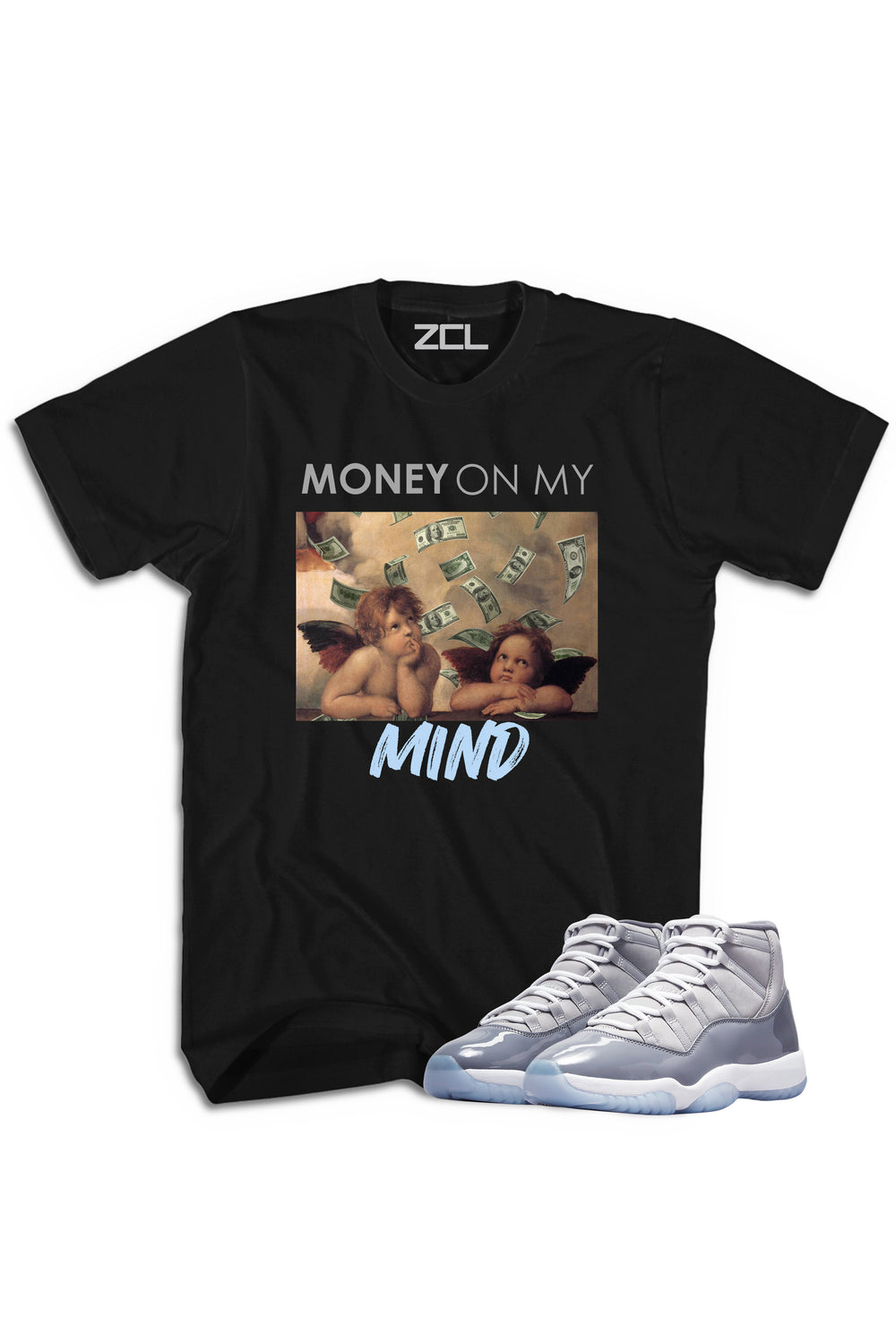 Air Jordan 11 "Money On My Mind" Tee Cool Grey - Zamage